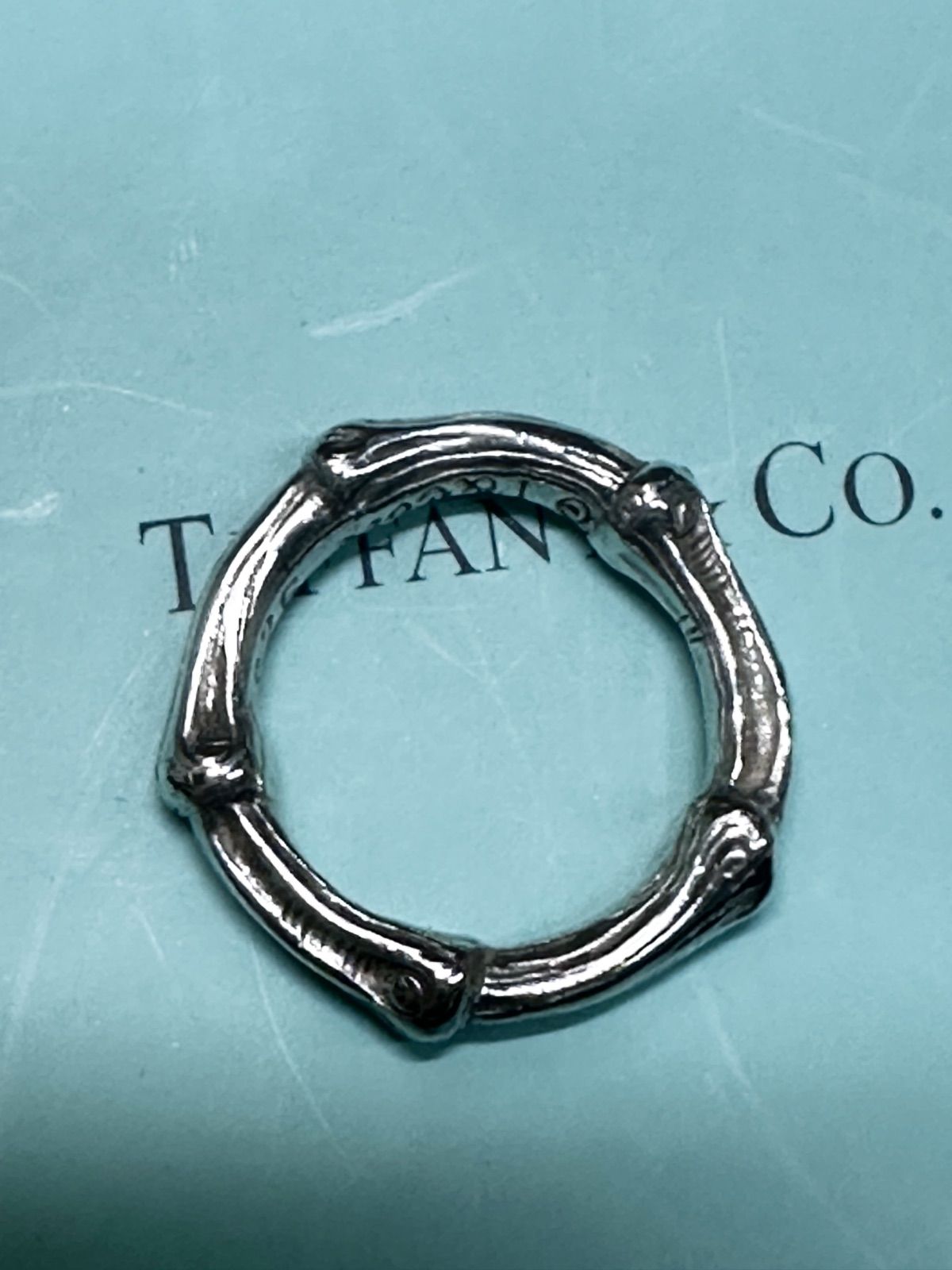 廃盤　美品　オールドティファニー　リング　バンブー　13号　シルバー TIFFANY&Co. ティファニー バンブー リング 指輪/Sv925-6.3g/13