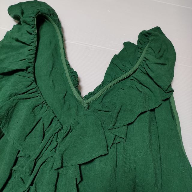 nest Robe リネンフリルノースリーブドレス 01221-1020 ワンピース  