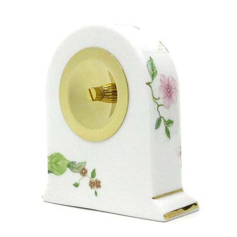 ウェジウッド　クロック　スィートプラム MM】ウェッジウッド WEDGWOOD スウィートプラム 置時計 ホワイト