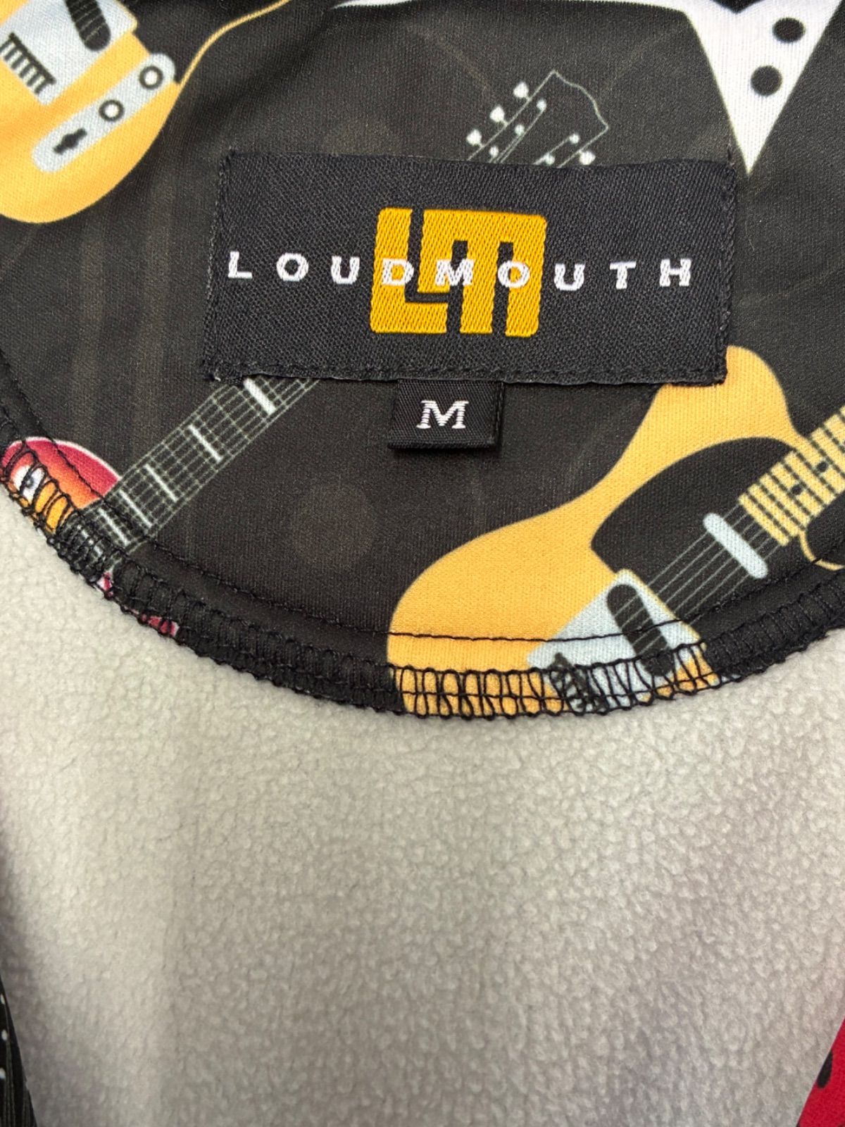 サイズ:M LOUDMOUTH ラウドマウス;裏起毛ジップジャケットロゴ刺繍