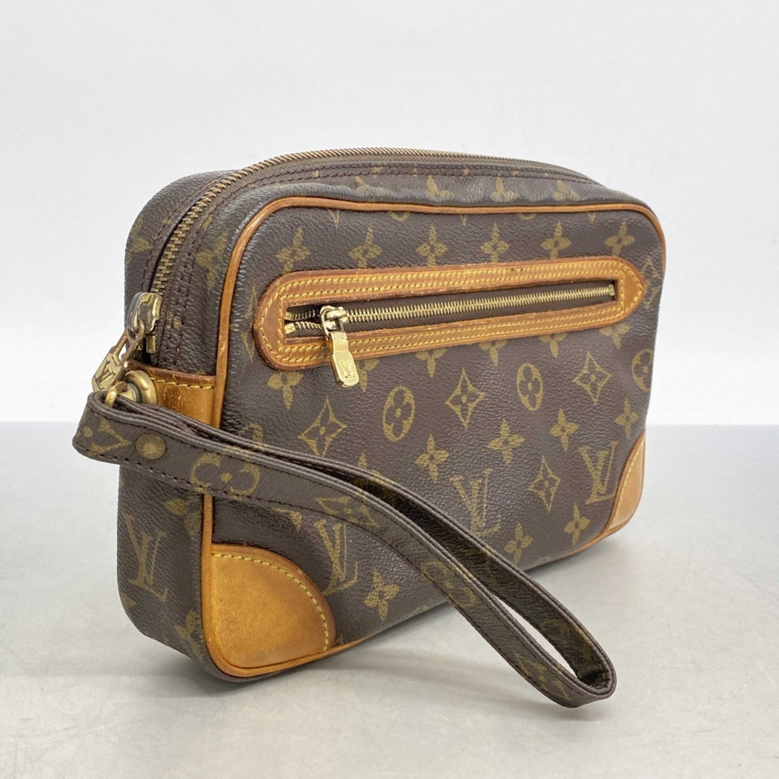 ルイ ヴィトン Louis Vuitton ルイ ヴィトン クラッチバッグ モノグラム マルリードラゴンヌGM M51825 ブラウンメンズ P1337964