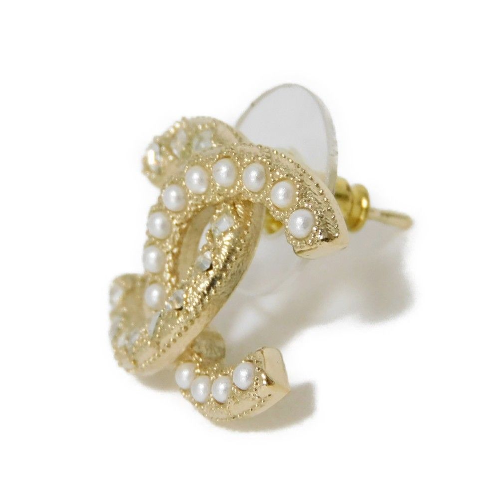 シャネル ピアス CHANEL EARRING A86506 ココマーク メタル ストラス