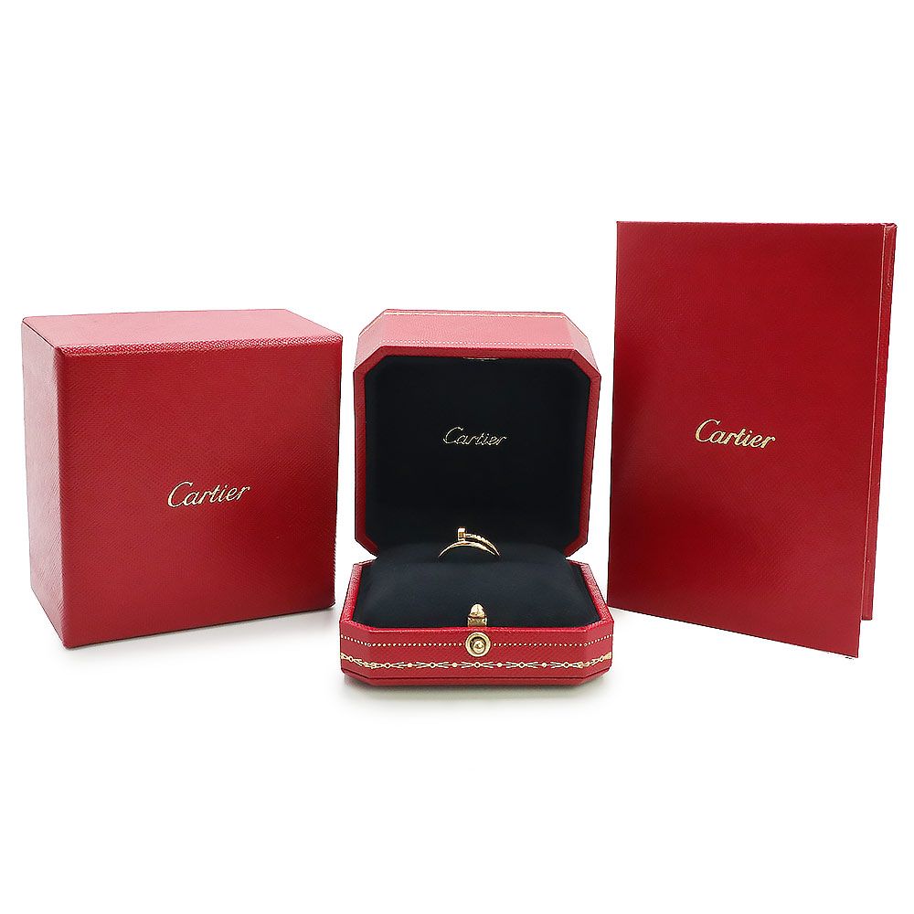 カルティエ スモールモデル ジュスト アン クル リング 指輪 ＃48 8号 K18YG 750 イエローゴールド B4225900 ギャラ 保証書 Cartier