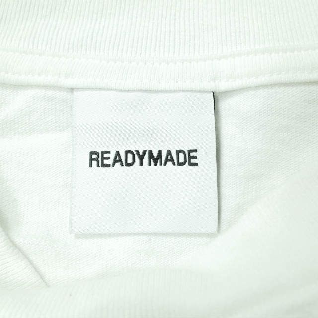 READYMADE レディメイド 21AW 日本製 PIONCHAM L/S T-SHIRT ロゴ刺繍ロングスリーブTシャツ  RE-CO-WH-00-00-200 M ホワイト 長袖 トップス g10926