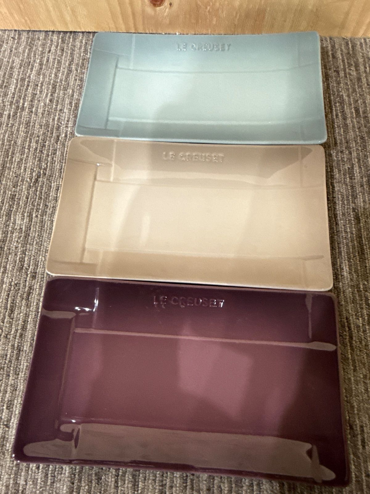 SGM ルクルーゼ メッシュ レクタンギュラー プレート3枚セット