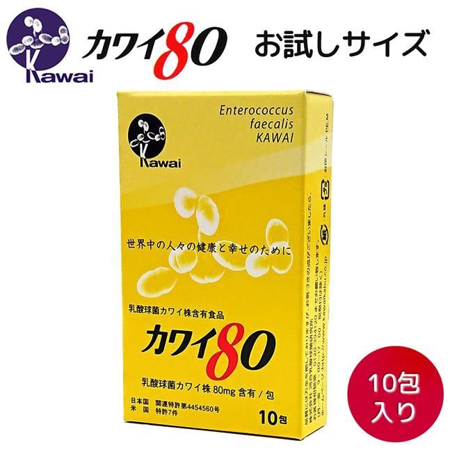 Kawai カワイ80 お試しサイズ 乳酸球菌 カワイ株 80mg含有/包 10包入り