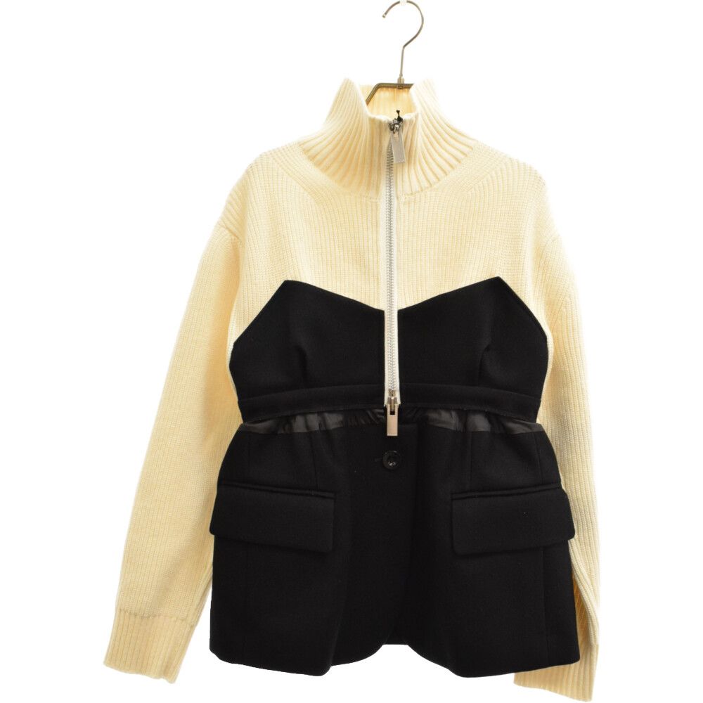 Sacai 22aw ウールメルトンレイヤードジャケット