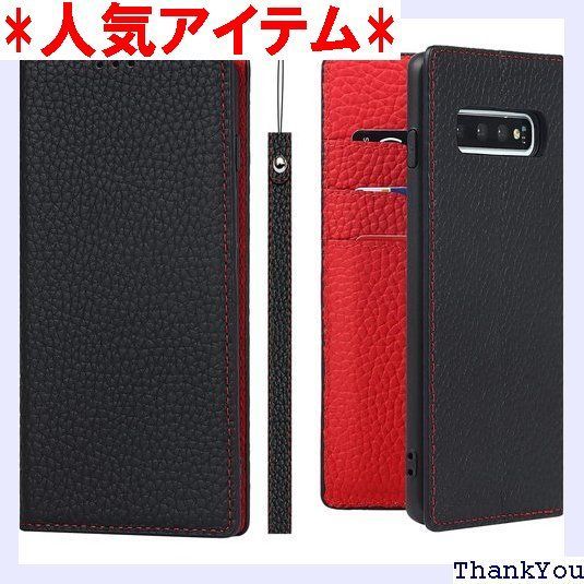 Galaxy S10 SC-03L SCV41 ケース手帳型 for Samsung Galaxy S10 6.1インチ ケース Pelanty 牛革製品 本革レザー 財布型カバー Samsung S10 カード収納 スタンド機能 内蔵マ 択 ブラック 920