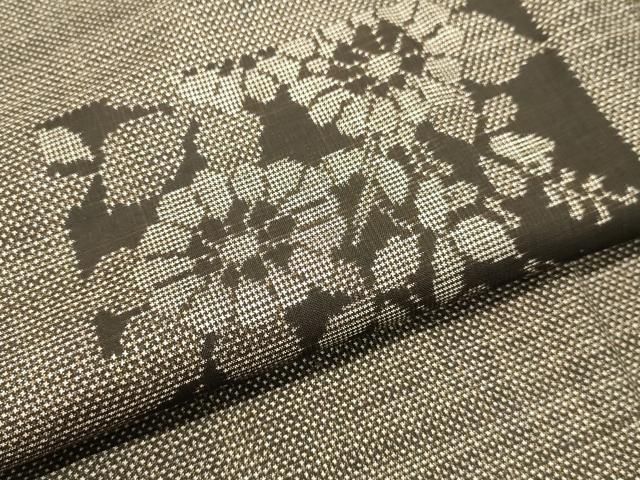 平和屋着物○本場大島紬 7マルキ 色紙草花文 正絹 逸品 DAAT1035tw  