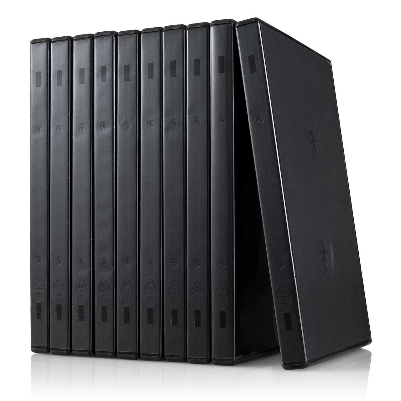 DVD空ケース トールケース 黒 シングルタイプ 200枚 送料込み DVDケース（2枚収納・トールケース・10枚・ブラック）200