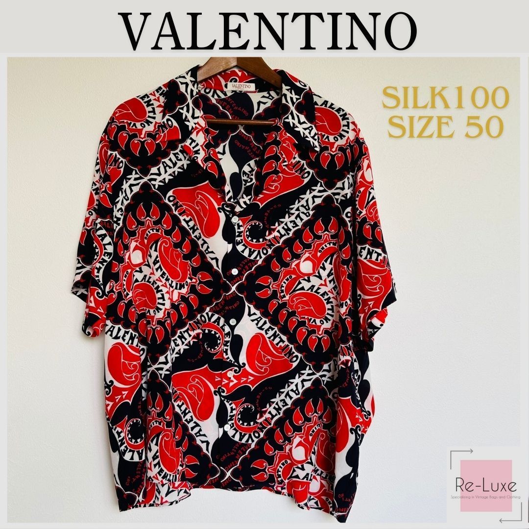 VALENTINO ヴァレンティノ 24SS スカーフシルクシャツ