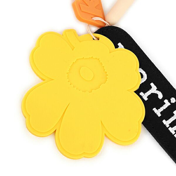 新品 マリメッコ Marimekko キーホルダー ウニッコ VIISAUS  KEY CHAIN オレンジ×イエロー