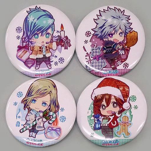 【中古】バッジ・ピンズ(キャラクター) QUARTET NIGHT 缶バッチ4種セット 「Blu-ray/DVD うたのプリンスさまっ マジLOVEレボリューションズ」 ゲーマーズ全巻購入連動特典
