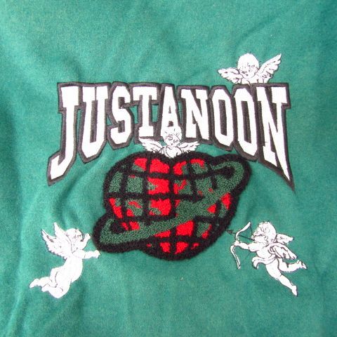 中町兄妹のブランド JUSTANOON スタジャン グリーン LF （MFL98