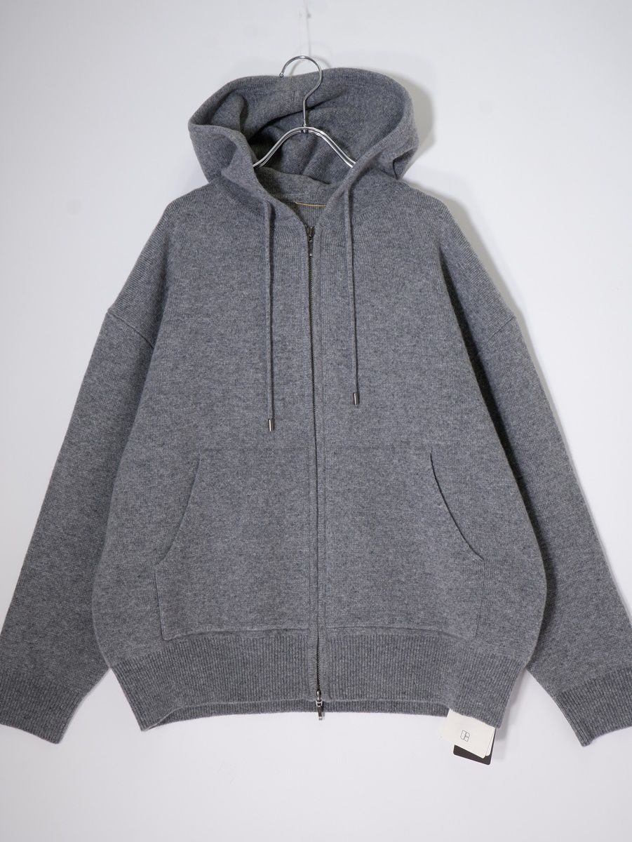 L'Appartementアパルトモン 2024AW GRAY KNIT HOODIE PARKA