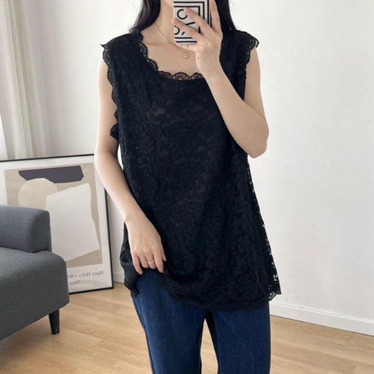 美品◎ルイヴィトン 裾プリーツレーストップス ノースリーブニット ブラック M 美品◎ルイヴィトン 裾プリーツレーストップス ノースリーブ