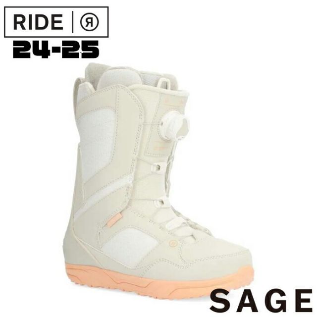 24-25 RIDE ライド SAGE セージ TAN レディース スノーボードブーツ 熱成型対応 2025 日本正規品