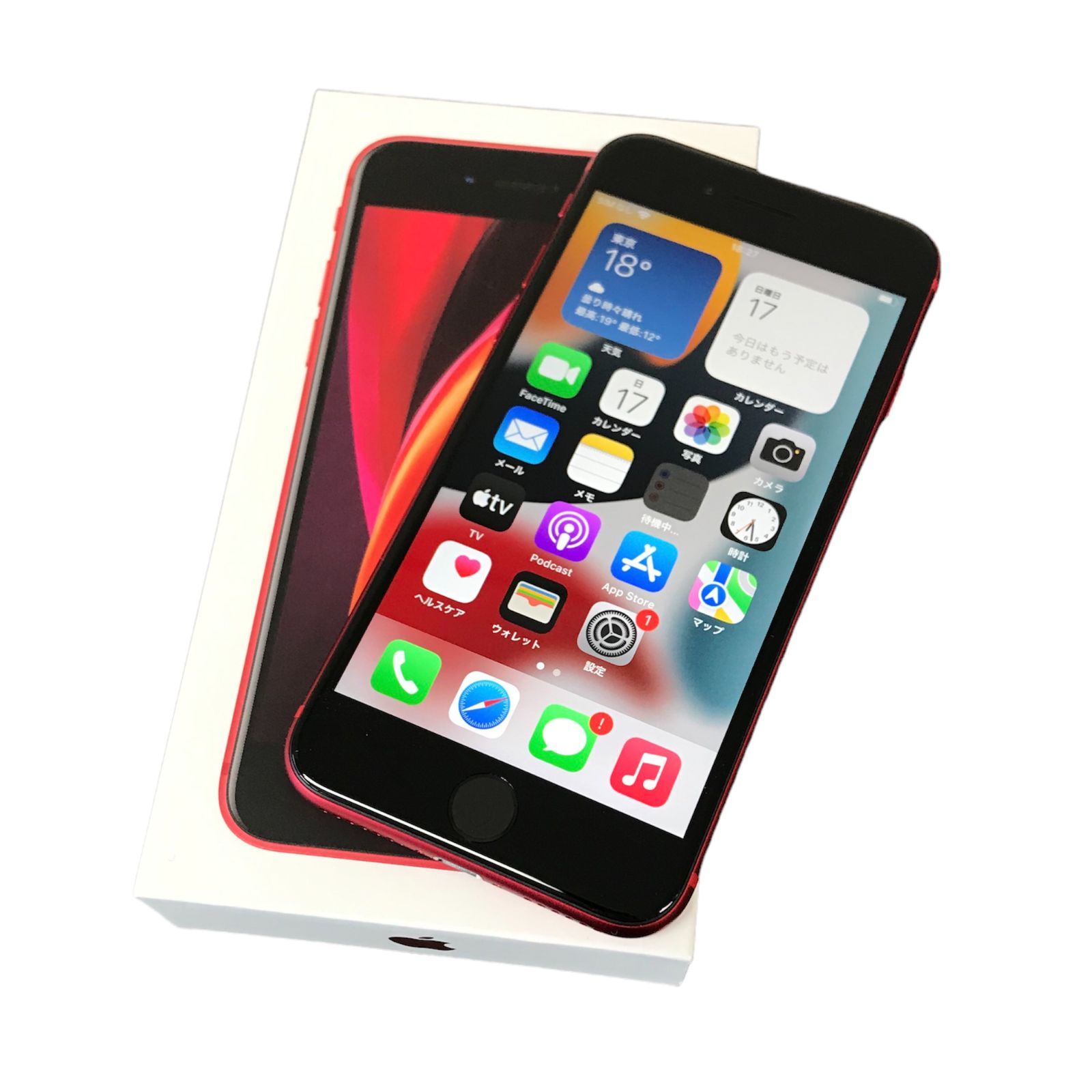 θ【新品】au【SIMロック解除済み】iPhone SE2 64GB RED - メルカリ