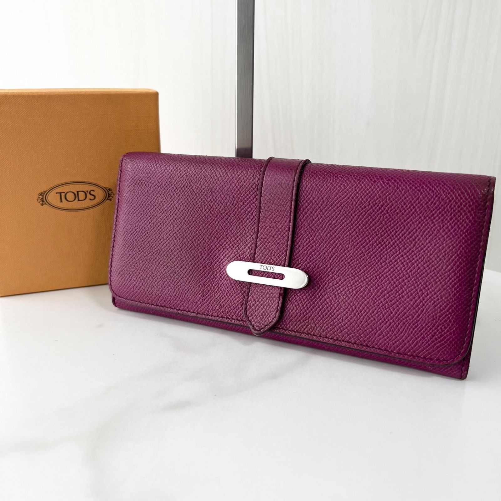 ⭐︎【新品、未使用品】TOD`S　トッズ　長財布　ピンク　パープル トッズ TODS TOD'S 財布 長財布 紫 パープル ピンクパープル