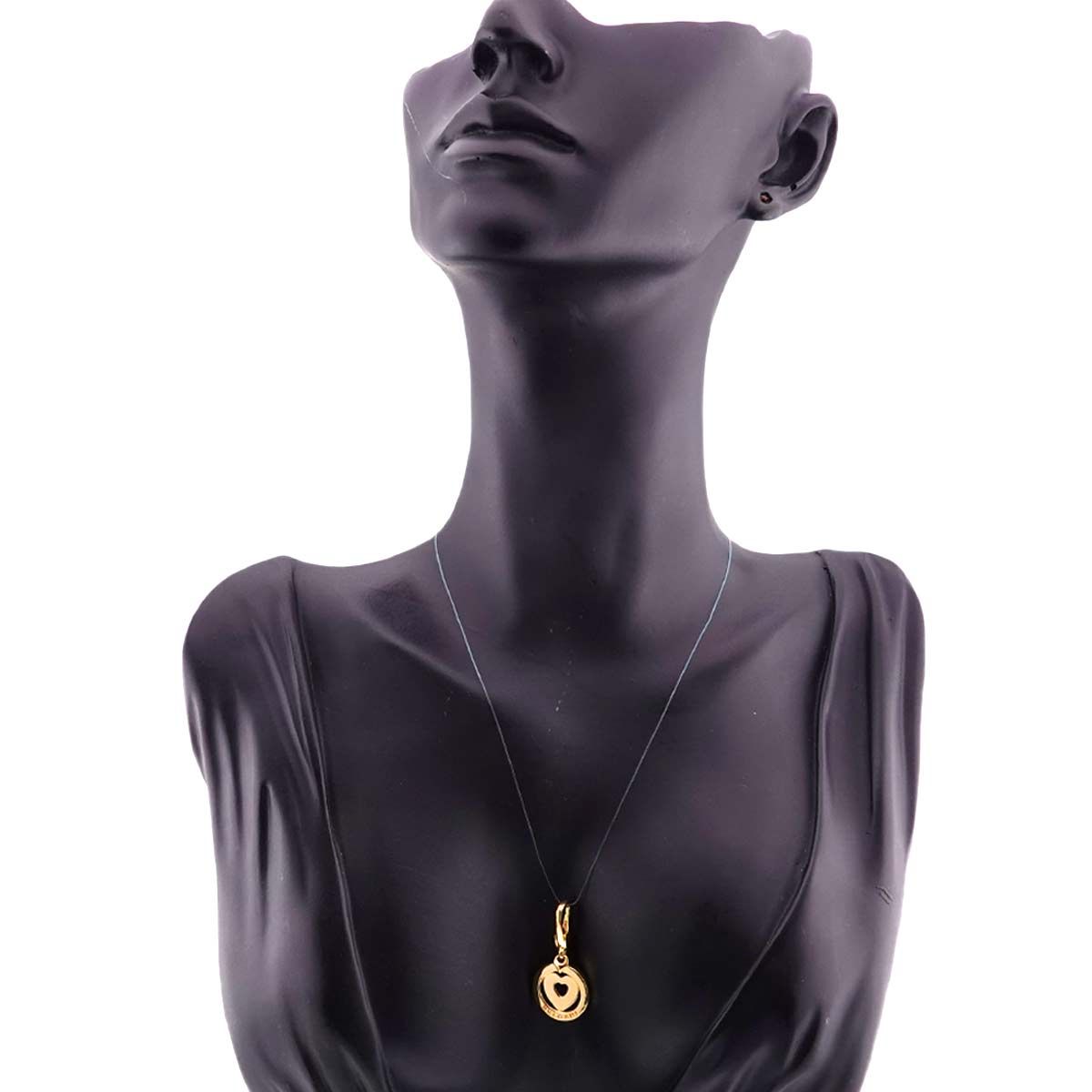 ブルガリ BVLGARI トンド ハート ペンダント トップ K18 YG