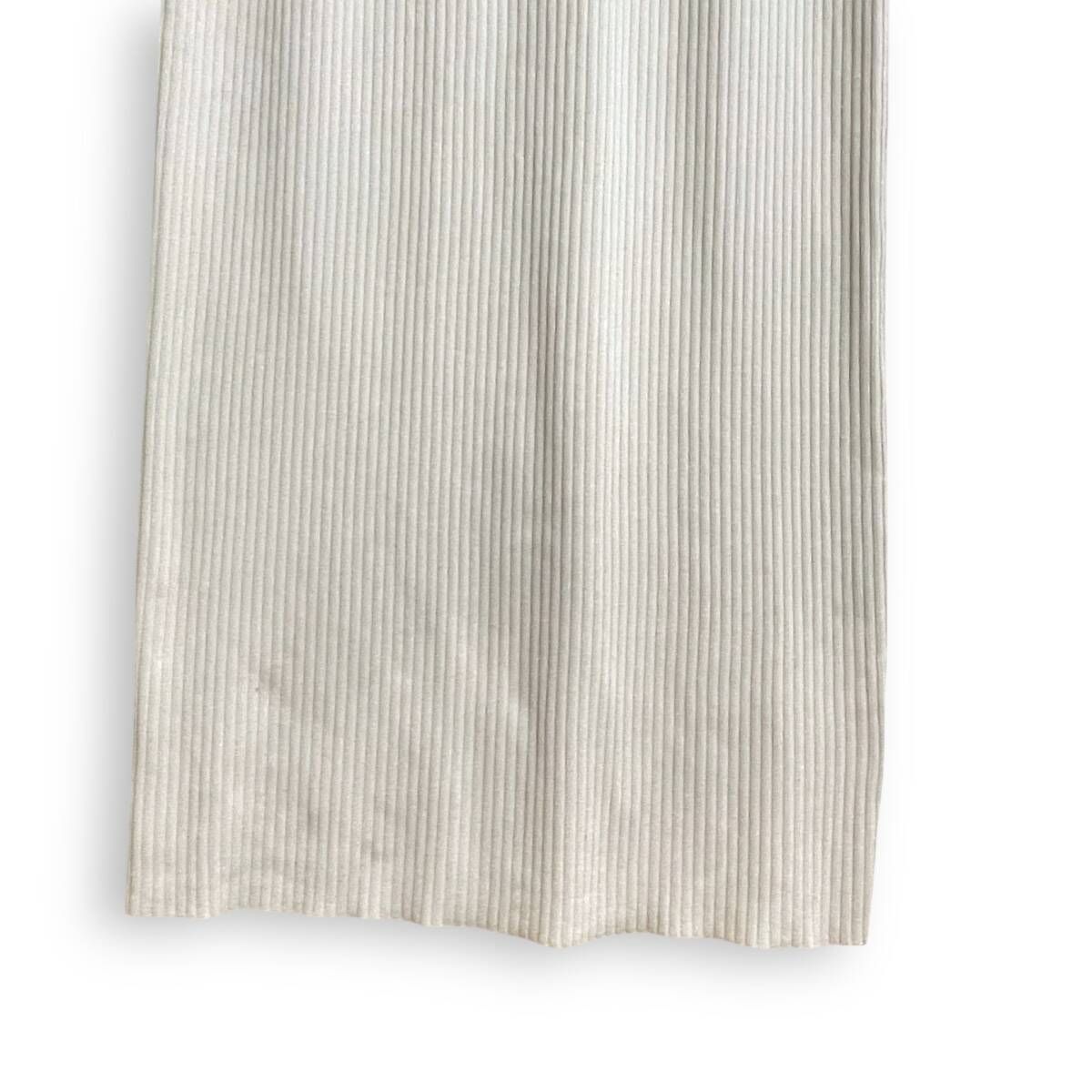 リブワンピース 五分丈