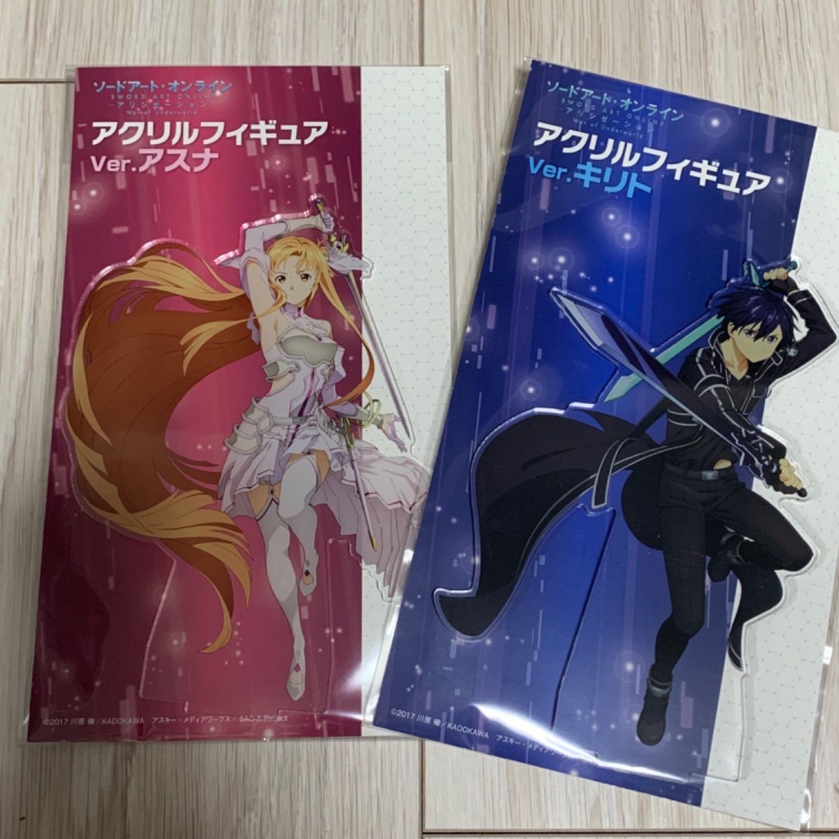 ソードアートオンライン アクリルスタンド　キリト　アスナ　アリシゼーション ソードアート・オンライン アリシゼーション キリト／アスナ