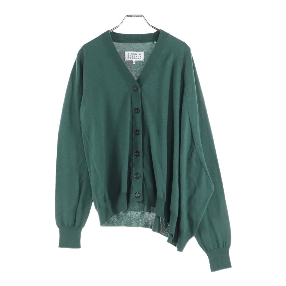 Maison Margiela メゾンマルジェラ COTTON CARDIGAN カシミヤ混 コットンカーディガン グリーン レディース S51HA1037