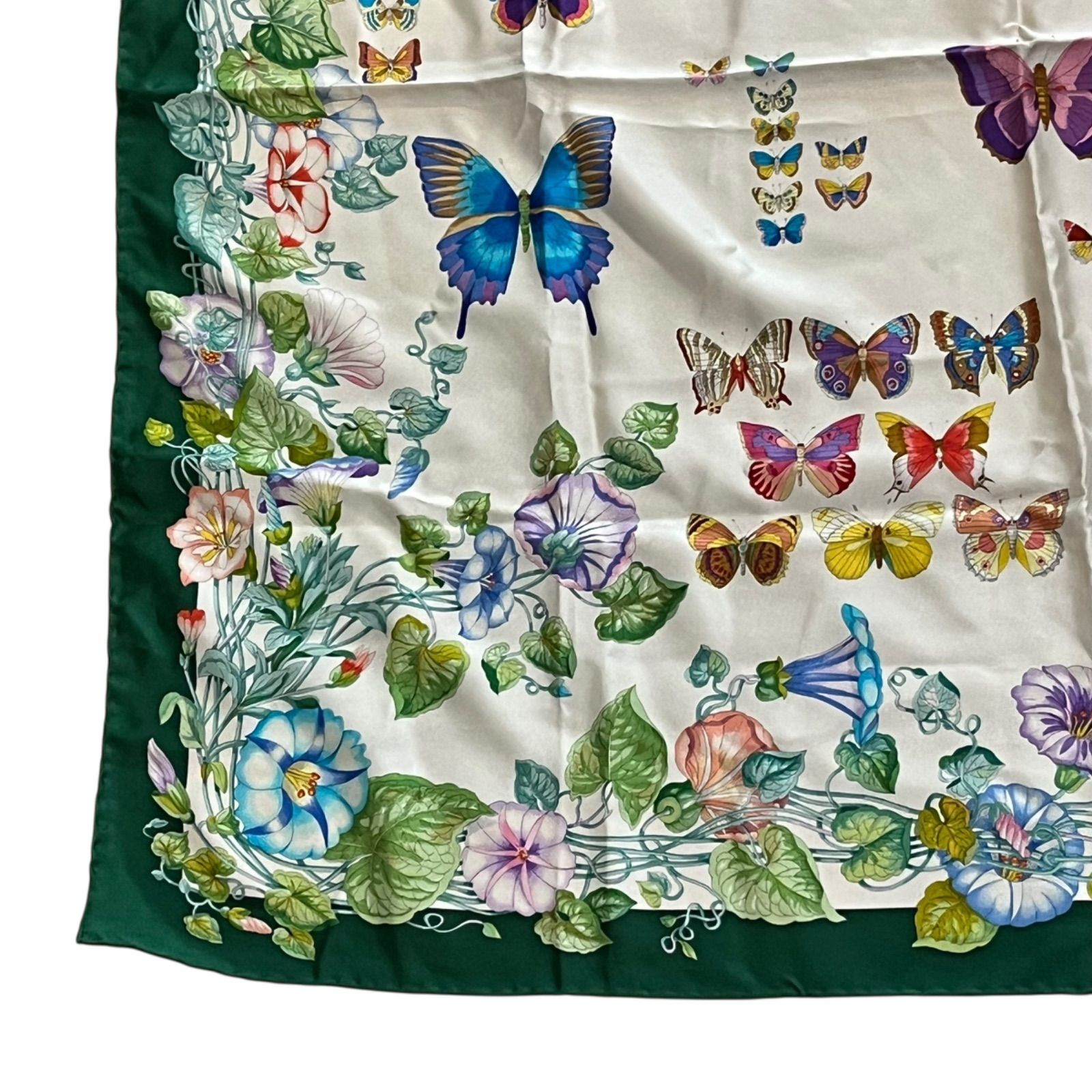 極美品✨グッチ スカーフ ボタニカル 花柄 フラワー 昆虫 バグ 現行