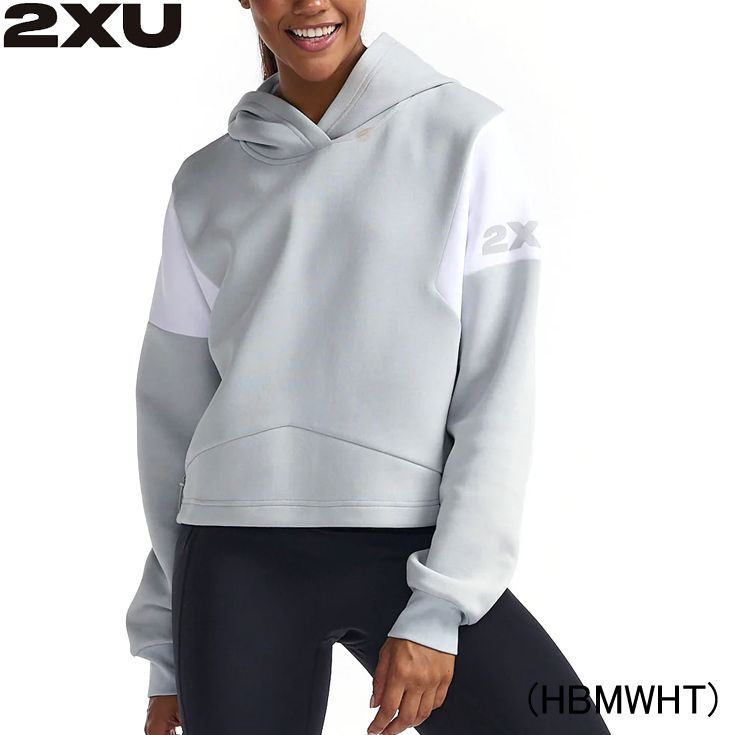 2XU ツータイムズユー Form Spliced Crop Hoodie ランニングアウター ウィメンズ レディース 女性 wr7212a-hbmwht 陸上 ランニング用品