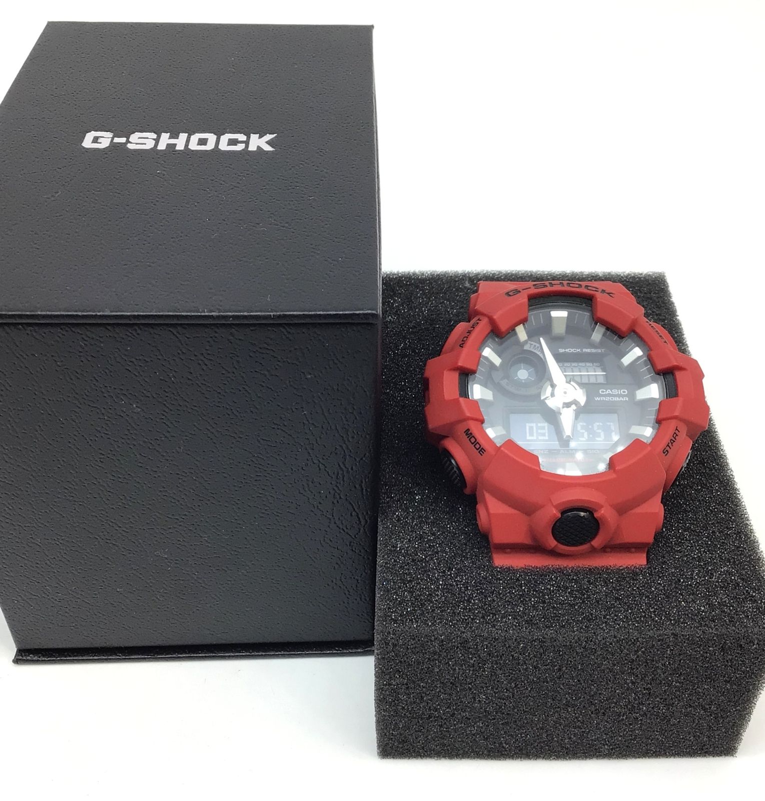 7065 【稼働品】CASIO カシオ G-SHOCK GA-700 赤 レッド 腕時計 メンズ 