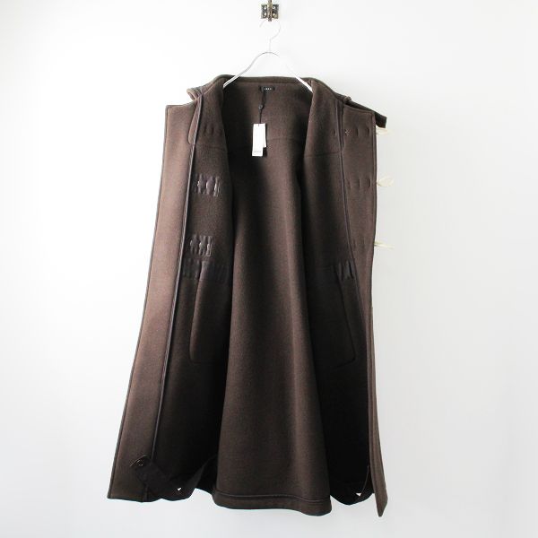 未使用 極美品 2020AW LENO リノ DUFFLE COAT ウールカシミヤダッフルコート 1/ブラウン ◇【2400012501058】