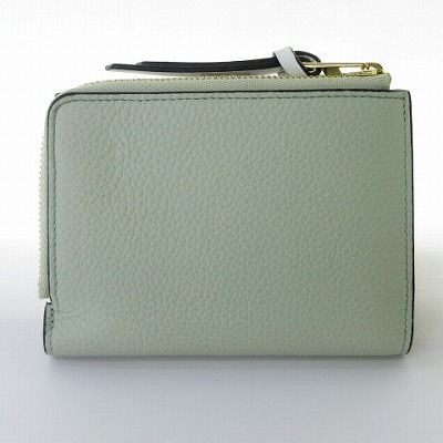 ロエベ　折り財布　コンパクトジップウォレット　アナグラム　グリーン　ローズマリー ロエベ 折り財布 コンパクトジップウォレット アナグラム グリーン