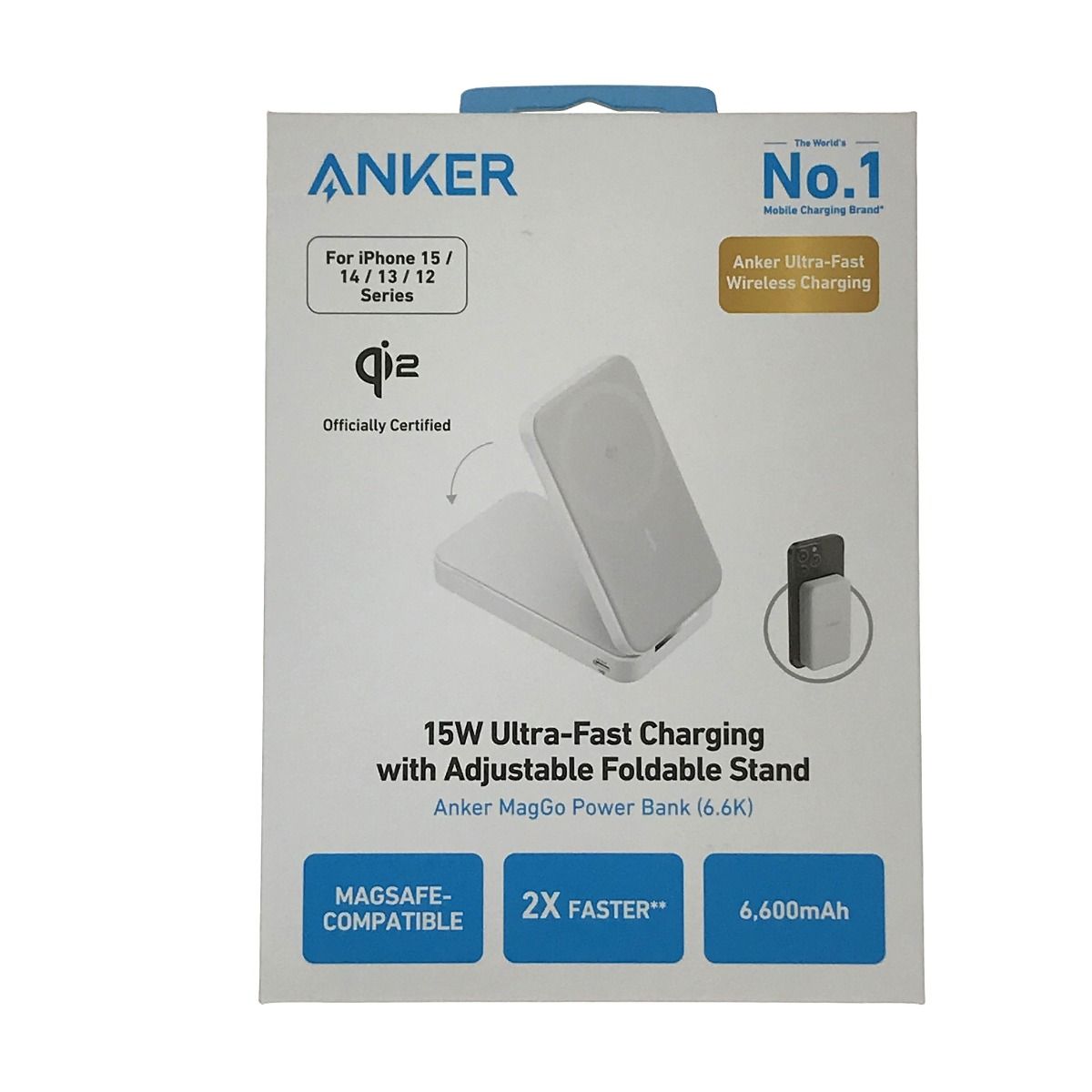##ANKER アンカー(家電) MagGo Power Bank 6600mAh A1643021 Qi2対応