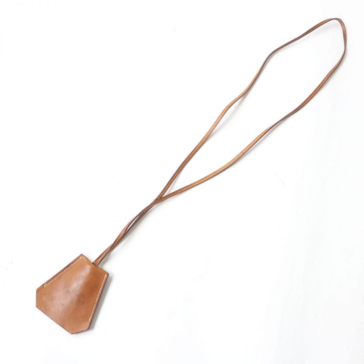 HERMES キーリング クロシェット ネックストラップ レザー エルメス レザー クロシェット ネックストラップ ブラック 黒
