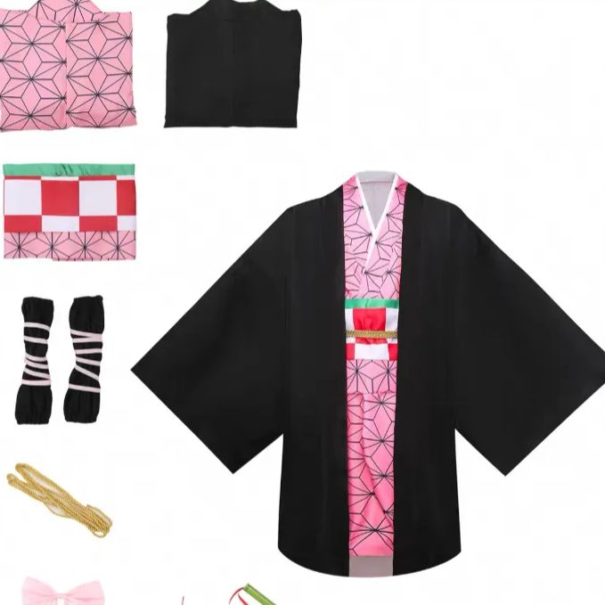 新作 鬼滅の刃 コスプレ 衣装 大人サイズ 5種セット 竈門炭治郎・禰