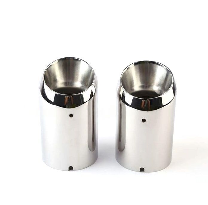 VOLVO ボルボS60 マツダ CX-5 BMW MINIなどに適応 マフラーカッター 2個セット 送料無料 VOLVO ボルボS60 マツダ CX-5 BMW MINIなどに適応 チタンブラック