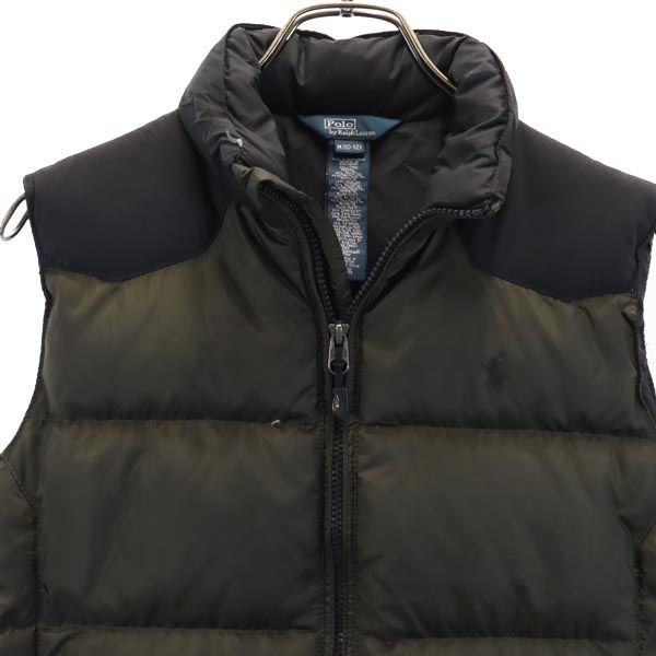 ポロバイラルフローレン ダウンベスト M（10-12） カーキ Polo by