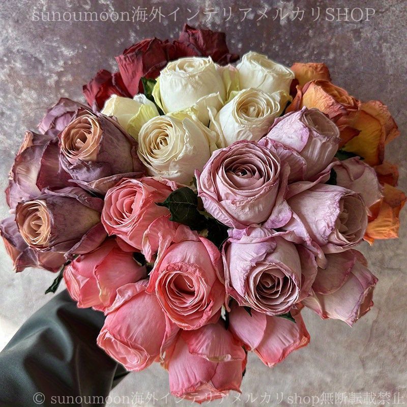 花束 薔薇 バラ 7本セット 造花 人工 おしゃれ かわいい インテリア
