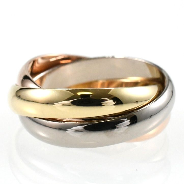 Cartier スリーカラー 750 3連 リング 51番 正規品 カルティエ