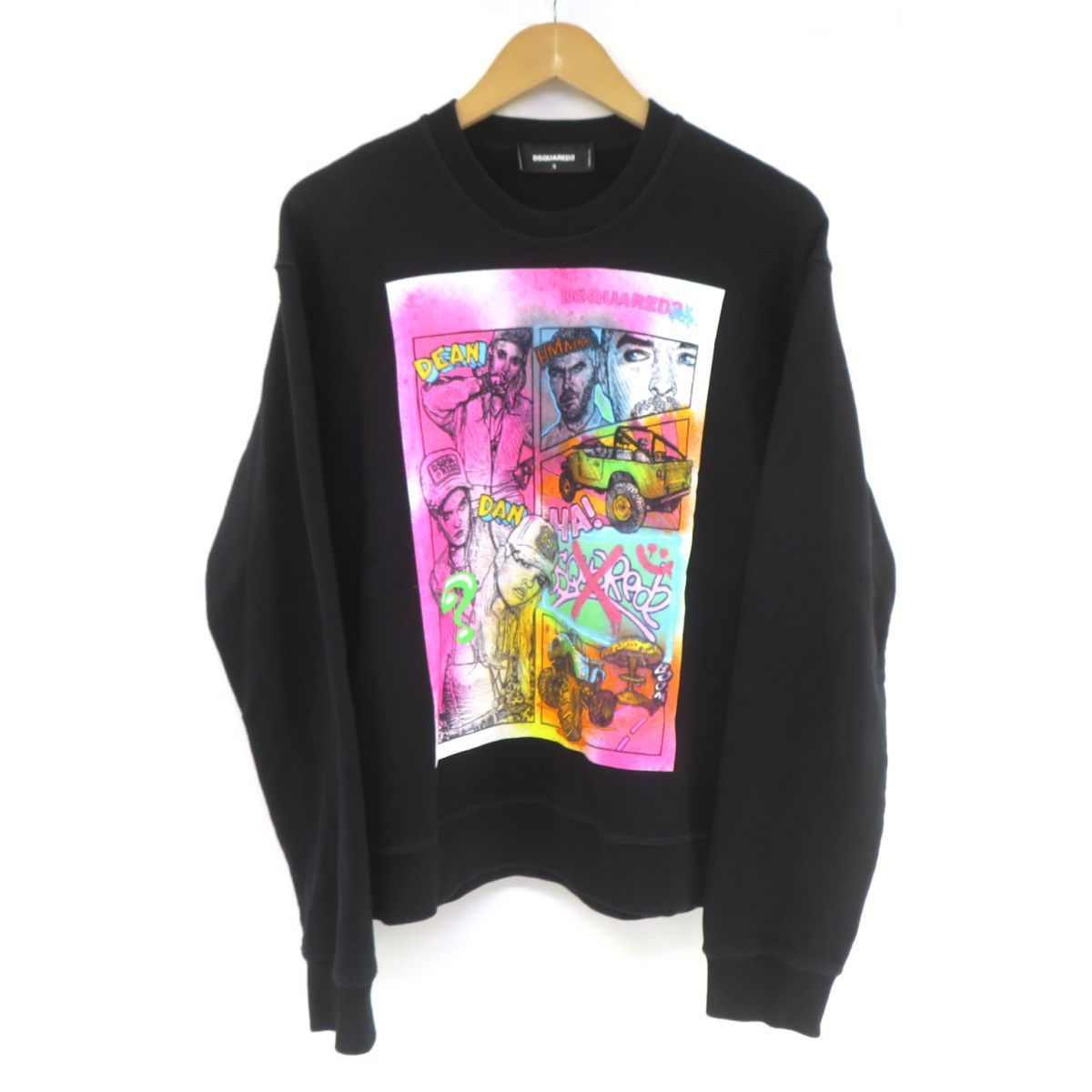 DSQUARED2 ディースクエアード スウェット Sサイズ ブラック レディース