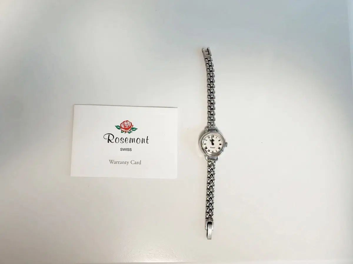 ROSEMONT ロゼモン ハイブリッド Tシャツ ローズ スイス シルバー メタル 時計 RS # 45 ー 03RM M