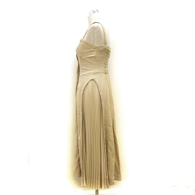 【新品タグ付き】SNIDEL プリーツキャミワンピース ベージュ系 SN1728EW10899_fw_thumbM.jpg