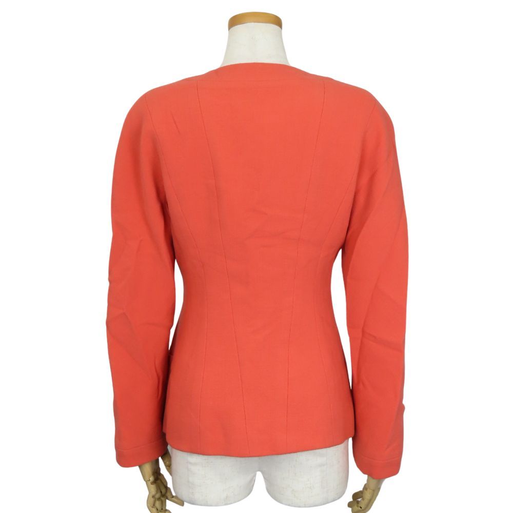 中古】 シャネル ノーカラージャケット C-TK-5914 ココマーク 36  