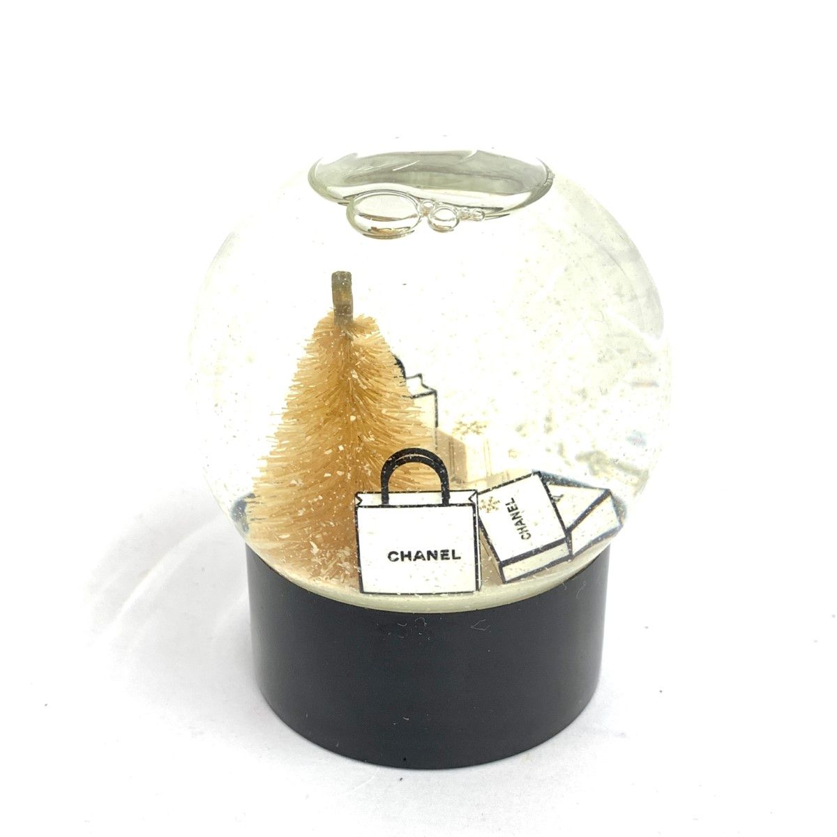 CHANEL シャネル スノードーム 箱付 ブラック クリスマスツリー 240001104392 スノードーム CHANEL シャネル 2019年 ファッション 海外VIP顧客限定