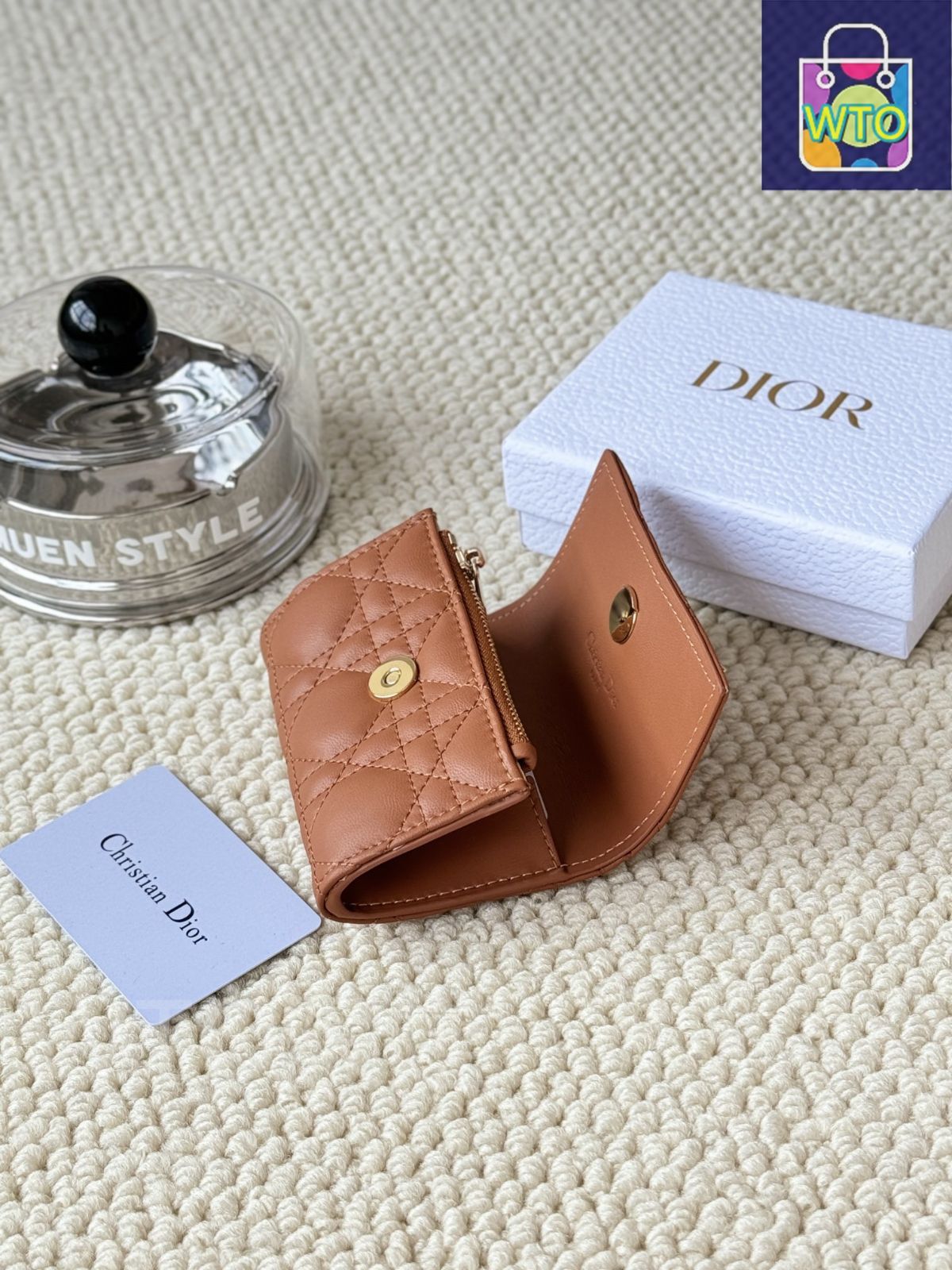 今日特価】My Dior Glycine ウォレット, ラズベリーピンク, 藤の