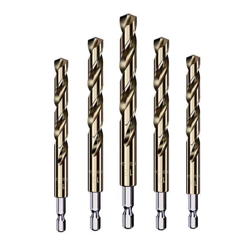 ドリルビット 13本セット 六角軸 6.35mm 高精度 ハイス鋼 チタンコーティング DIY 業務用 穴あけ 鉄・ステンレス対応 thumbnail 6