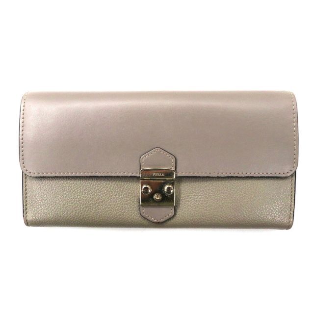 FURLA 長財布 グレー レザー PU37 CO2 978731 メトロポリス METROPOLIS