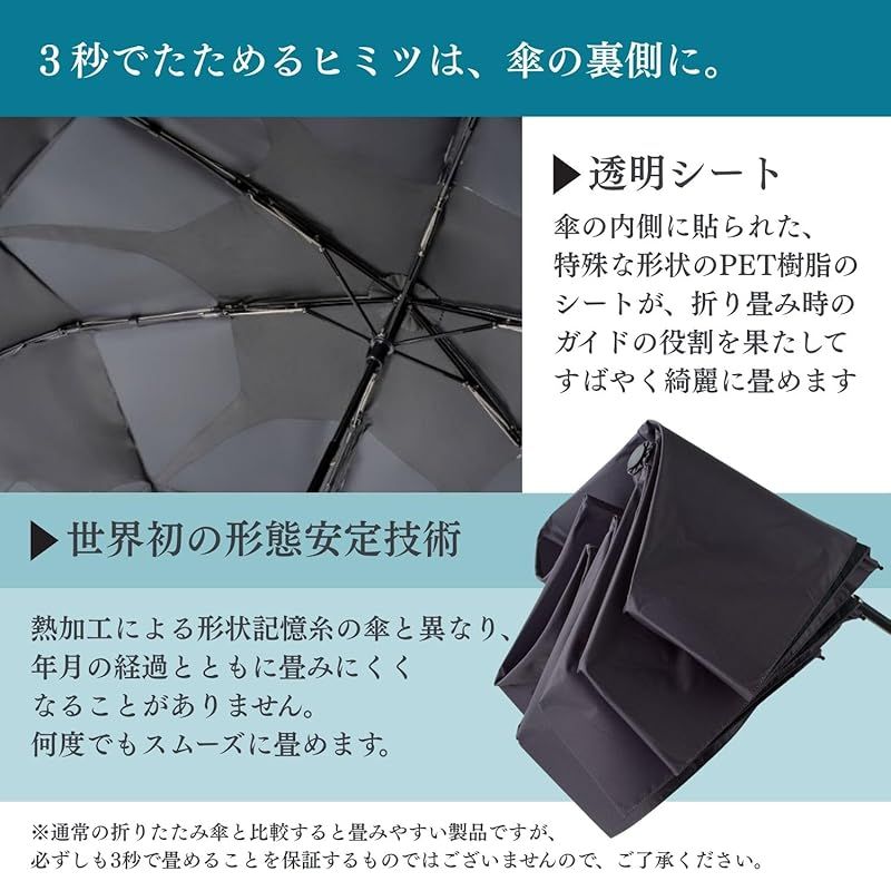 3秒でたためる傘
