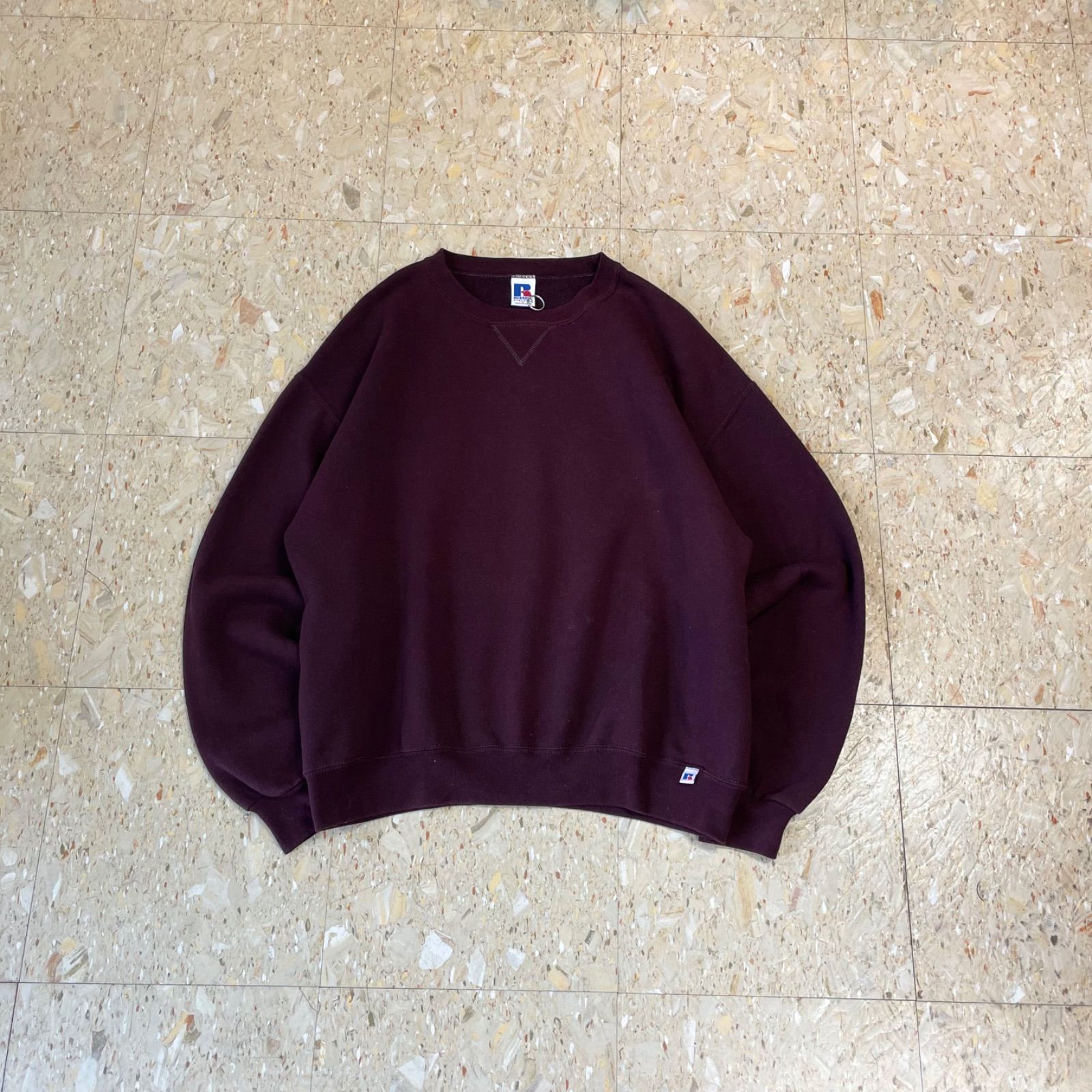 00s ラッセルアスレチック 無地スウェット メキシコ製 ネイビー XL 90s