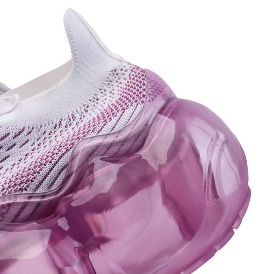 grounds グラウンズ スニーカー レディース　25cm groundsグラウンズ スニーカーWHITE PINK厚底レディース 25cm